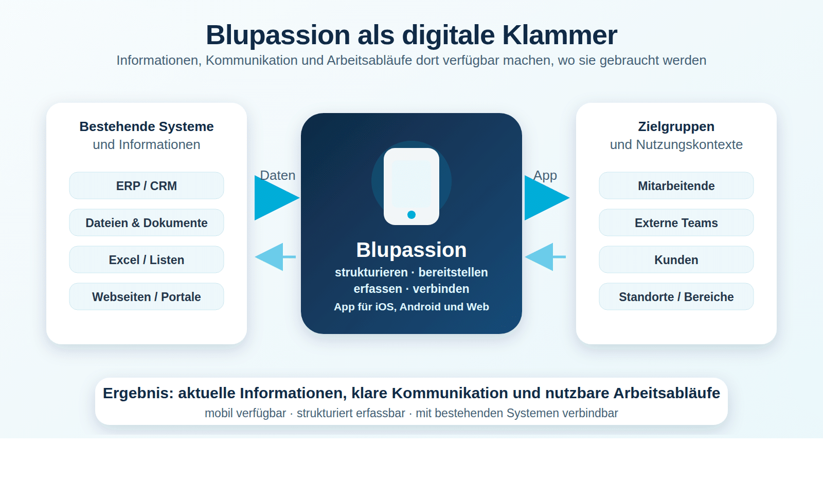 Schaubild: Blupassion als digitale Klammer